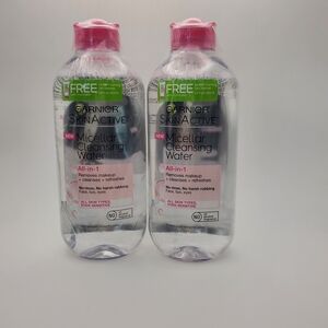 Garnier SkinActive Micellar Cleansing Water Makeup Remover 13.5 Fl‎ Oz Lot of 2